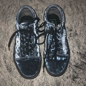 Velvet blue vans 💙